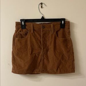 Levi's Tan Corduroy Mini Skirt